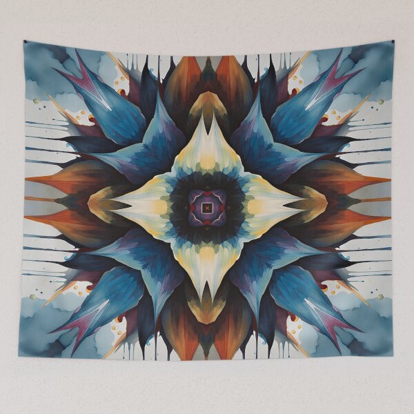Item preview, Colorful Floral Kaleidoscope | Abstract Color Art Design | Color Art designed and sold by UnhingedBird.