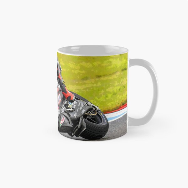Item preview, Marco Bezzecchi racing his 2025 MotoGP motorcycle in the corners abstract designed and sold by Rodissimus1984.