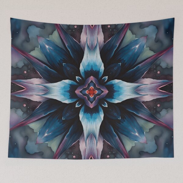 Item preview, Colorful Floral Kaleidoscope | Abstract Color Art Design | Color Art designed and sold by UnhingedBird.