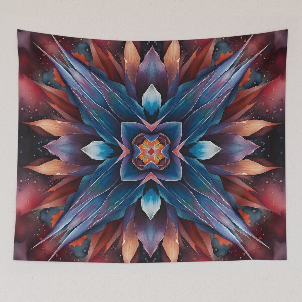 Item preview, Colorful Floral Kaleidoscope | Abstract Color Art Design | Color Art designed and sold by UnhingedBird.