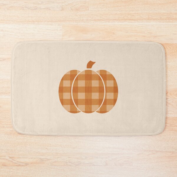 Item preview, Checkered patchwork pumpkin fall decor designed and sold by CroesCreations.