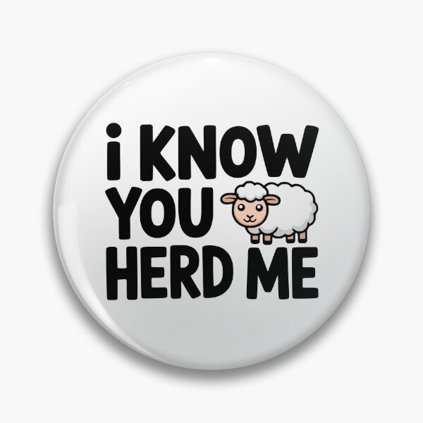 Item preview, I Know You Herd Me! Cute Sheep Pun designed and sold by PMCreative.