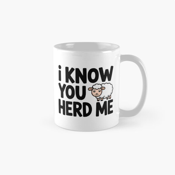 Item preview, I Know You Herd Me! Cute Sheep Pun designed and sold by PMCreative.