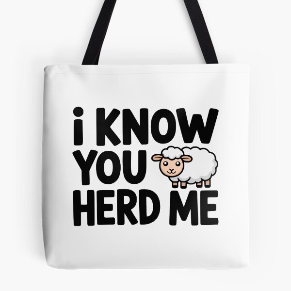 Item preview, I Know You Herd Me! Cute Sheep Pun designed and sold by PMCreative.