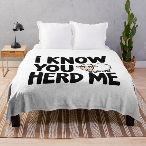 Item preview, I Know You Herd Me! Cute Sheep Pun designed and sold by PMCreative.