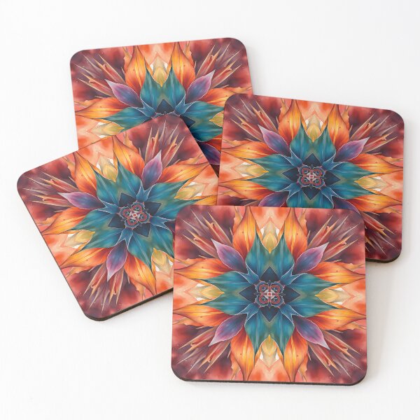 Item preview, Colorful Floral Kaleidoscope | Abstract Color Art Design | Color Art designed and sold by UnhingedBird.