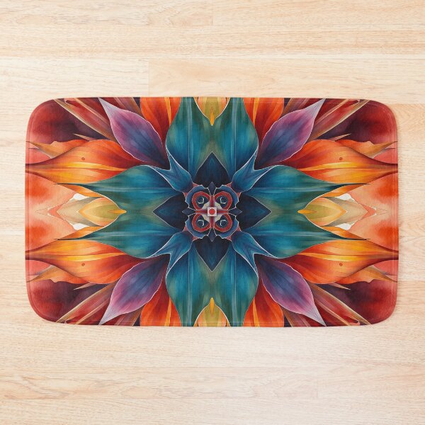Item preview, Colorful Floral Kaleidoscope | Abstract Color Art Design | Color Art designed and sold by UnhingedBird.