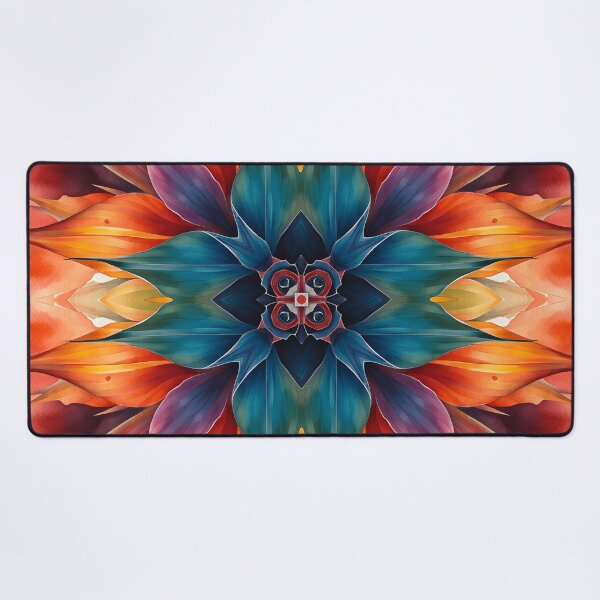 Item preview, Colorful Floral Kaleidoscope | Abstract Color Art Design | Color Art designed and sold by UnhingedBird.