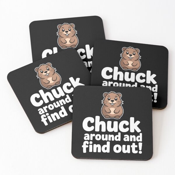 Item preview, Chuck Around And Find Out! Funny Groundhog Pun designed and sold by PMCreative.