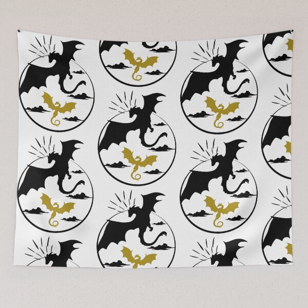 Item preview, Golden and black dragon dragon designed and sold by Radixbarny.