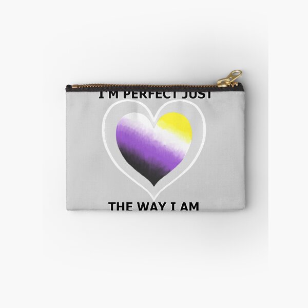 Item preview, I'm perfect Love Heart - Nonbinary Pride designed and sold by AstralRavens.