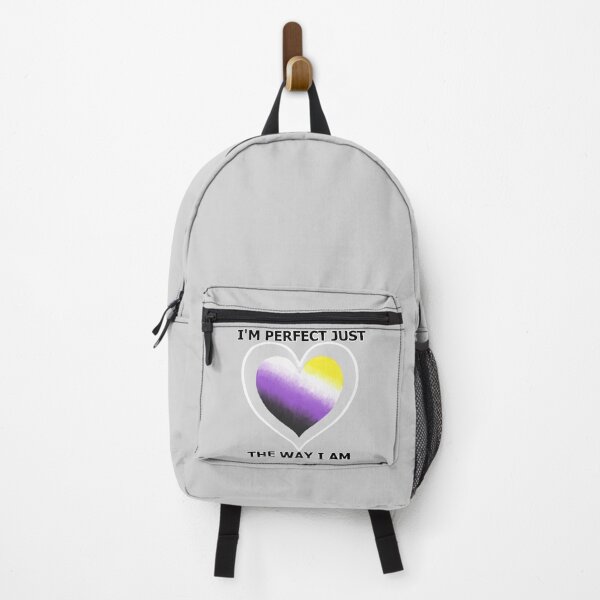 Item preview, I'm perfect Love Heart - Nonbinary Pride designed and sold by AstralRavens.