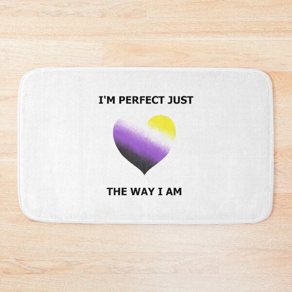 Item preview, I'm perfect Love Heart - Nonbinary Pride designed and sold by AstralRavens.