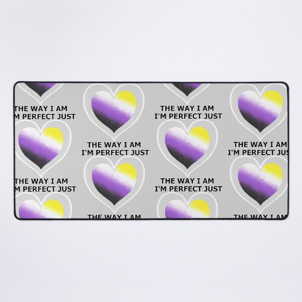 Item preview, I'm perfect Love Heart - Nonbinary Pride designed and sold by AstralRavens.