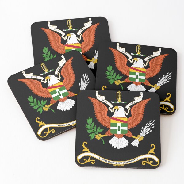 Item preview, Army - Regimental Colors - 3rd Cavalry Regiment X 300 designed and sold by Military Insignia Products.