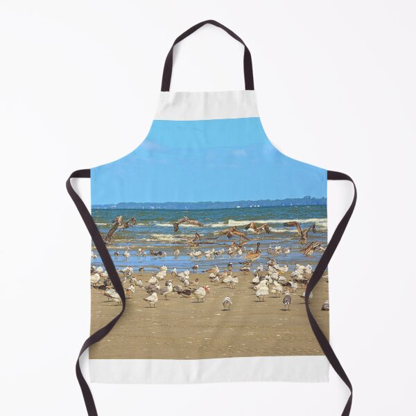 Item preview, Seagulls Gather on Hilton Head Beach designed and sold by LisaWootenPhoto.