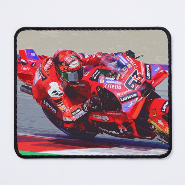 Item preview, Francesco Bagnaia racing his 2025 motogp motorcycle watercolor designed and sold by Rodissimus1984.