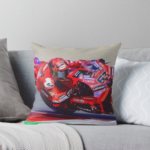 Item preview, Francesco Bagnaia racing his 2025 motogp motorcycle watercolor designed and sold by Rodissimus1984.