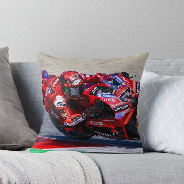 Item preview, Francesco Bagnaia racing his 2025 motogp motorcycle abstract designed and sold by Rodissimus1984.