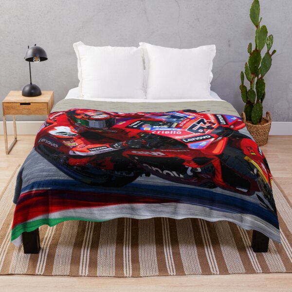 Item preview, Francesco Bagnaia racing his 2025 motogp motorcycle abstract designed and sold by Rodissimus1984.