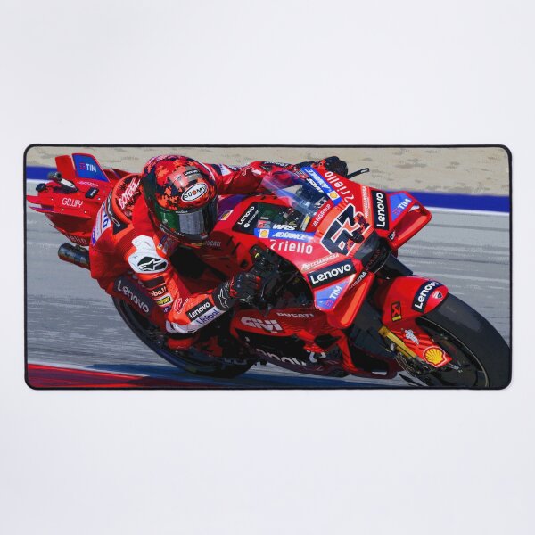 Item preview, Francesco Bagnaia racing his 2025 motogp motorcycle abstract designed and sold by Rodissimus1984.