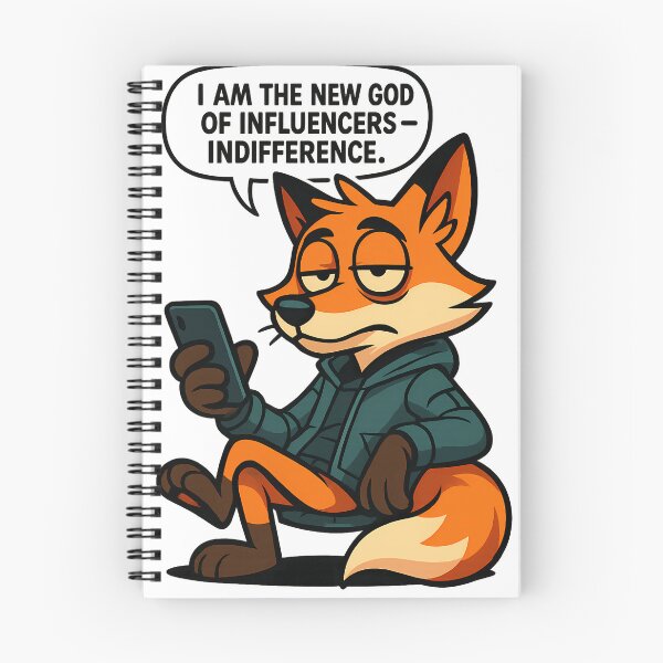 Item preview, The New God of Influencers – Indifference – ShadowFox Cartoon Design designed and sold by ShadowFoxStudio.