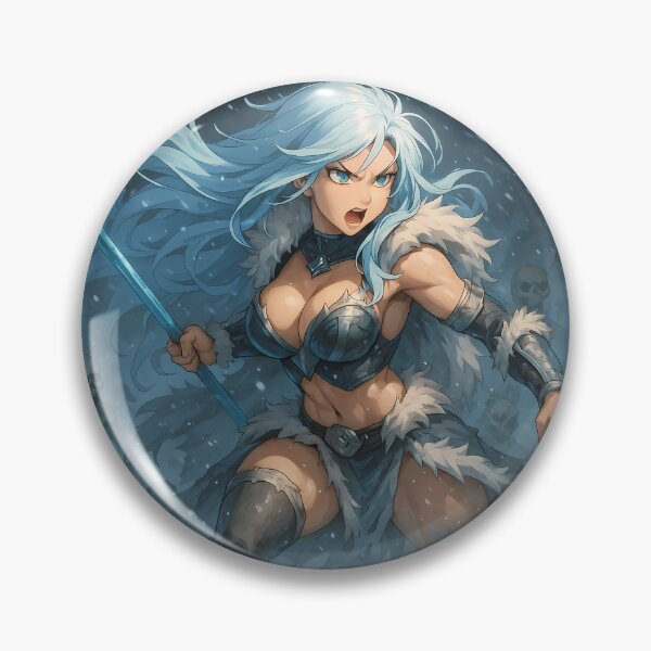 Item preview, Frost Queen Berserker – Anime Nordic Ice Warrior Woman designed and sold by NorseDrip.