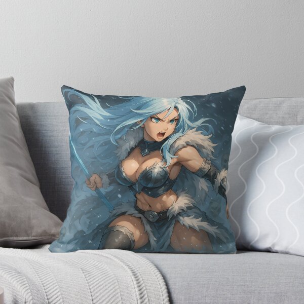 Item preview, Frost Queen Berserker – Anime Nordic Ice Warrior Woman designed and sold by NorseDrip.