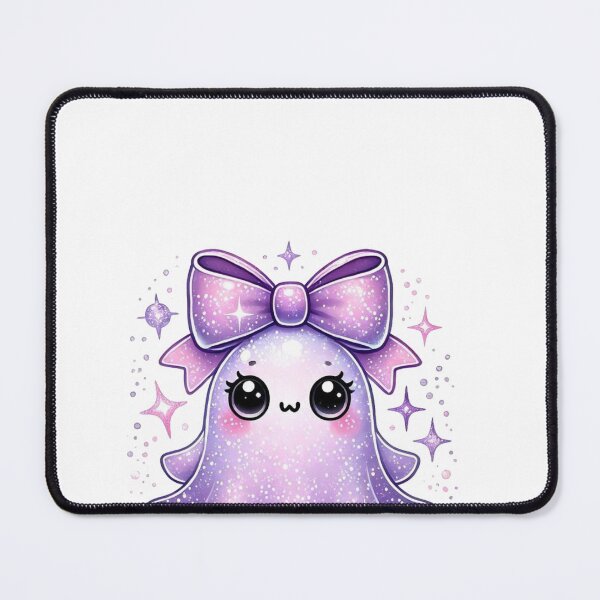 Item preview, Cute Kawaii Ghost with Bow | Adorable Pastel Halloween Spirit designed and sold by TeeMoods.