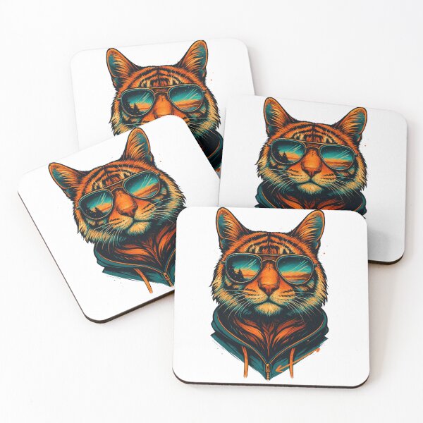 Item preview, Cool Cat with Sunglasses Artwork designed and sold by Animarisca.