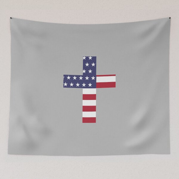Item preview, American Flag Cross designed and sold by Christian Texas T-Shirts.
