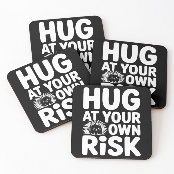 Item preview, Hug At Your Own Risk! Funny Porcupine Pun designed and sold by PMCreative.