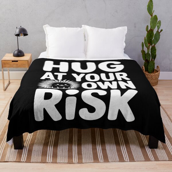 Item preview, Hug At Your Own Risk! Funny Porcupine Pun designed and sold by PMCreative.
