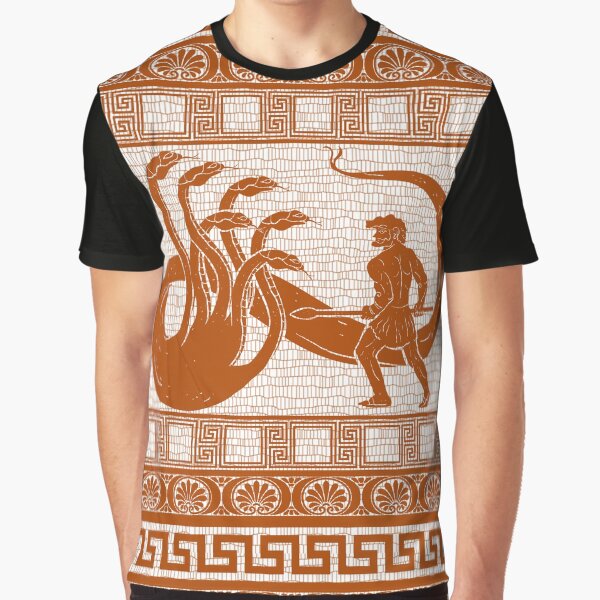 Hercules vs Hydra (orange version) Graphic T-Shirt