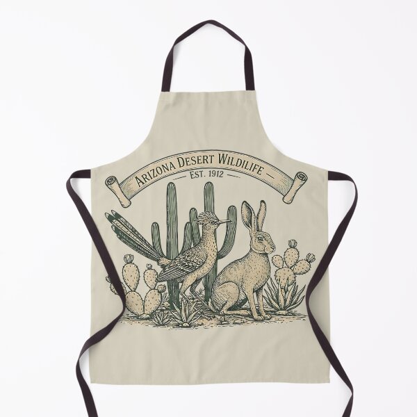 Item preview, Arizona Desert Wildlife – Roadrunner & Jackrabbit Nature Emblem designed and sold by PostersMode.
