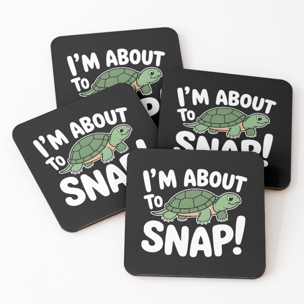 Item preview, I'm About To Snap! Funny Snapping Turtle Pun designed and sold by PMCreative.
