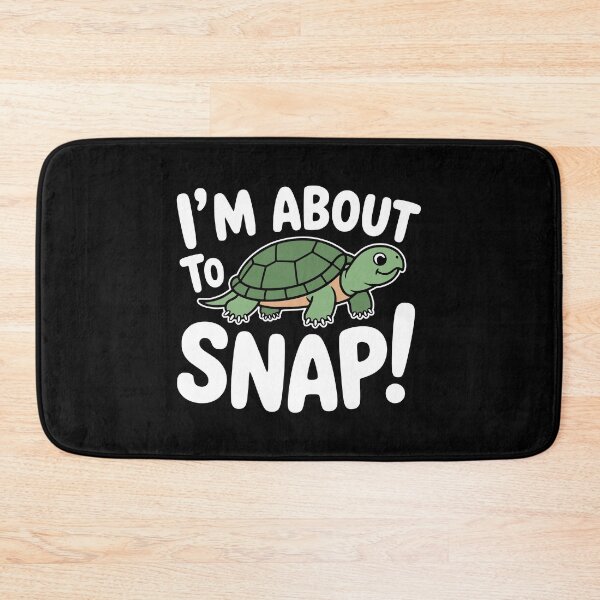 Item preview, I'm About To Snap! Funny Snapping Turtle Pun designed and sold by PMCreative.