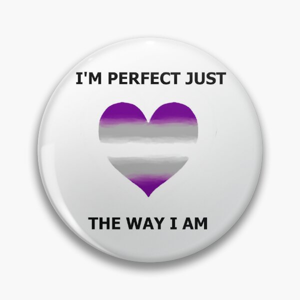 Item preview, I'm perfect Love Heart - Graysexual Pride designed and sold by AstralRavens.