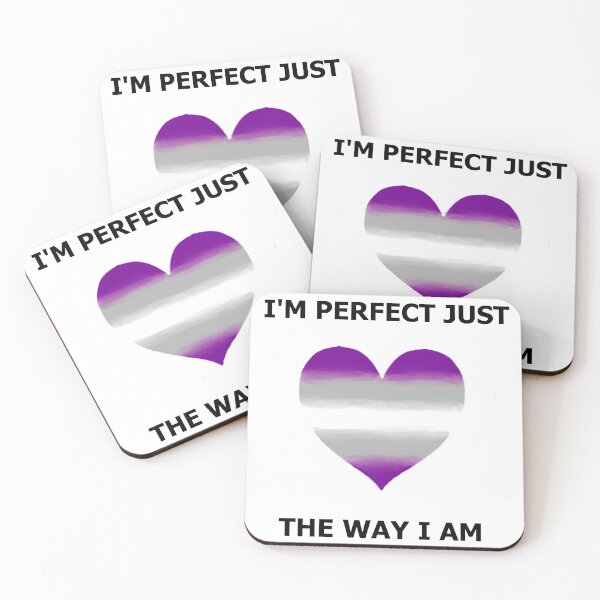 Item preview, I'm perfect Love Heart - Graysexual Pride designed and sold by AstralRavens.