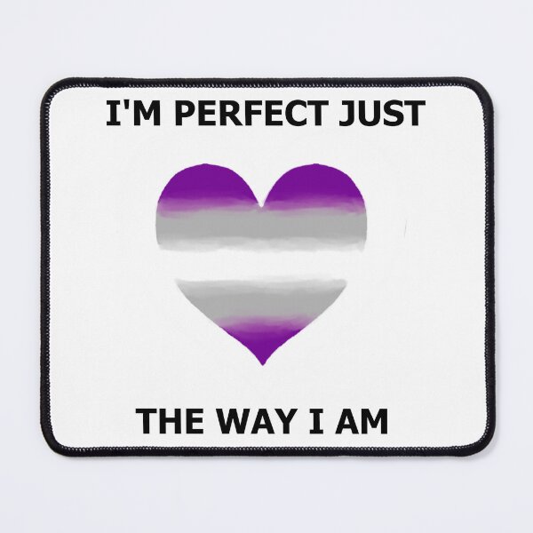 Item preview, I'm perfect Love Heart - Graysexual Pride designed and sold by AstralRavens.