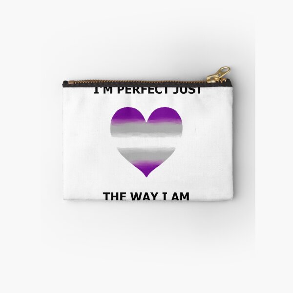 Item preview, I'm perfect Love Heart - Graysexual Pride designed and sold by AstralRavens.
