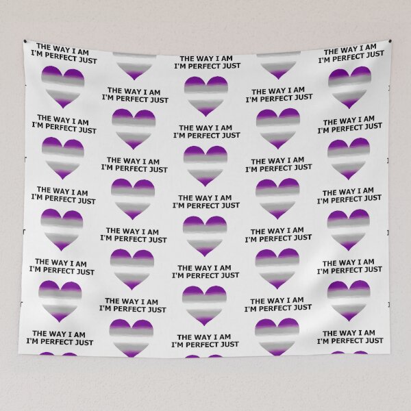 Item preview, I'm perfect Love Heart - Graysexual Pride designed and sold by AstralRavens.