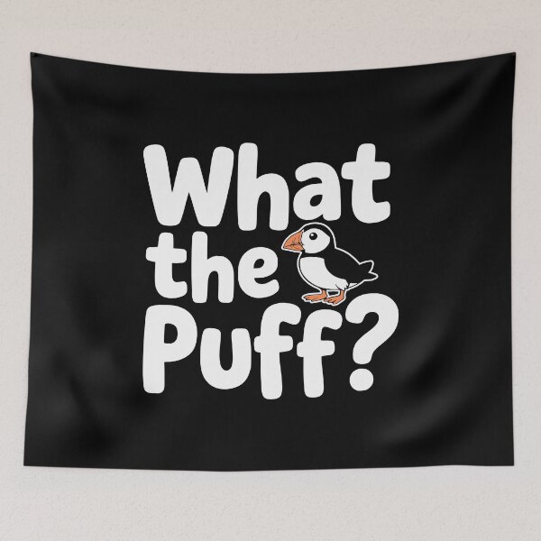 Item preview, What The Puff? Funny Puffin Pun designed and sold by PMCreative.