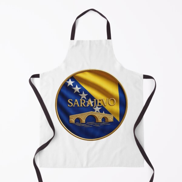 Item preview, Sarajevo Bosnia Flag Emblem - Golden Latin Bridge Design Souvenir designed and sold by Annika Shurafa.
