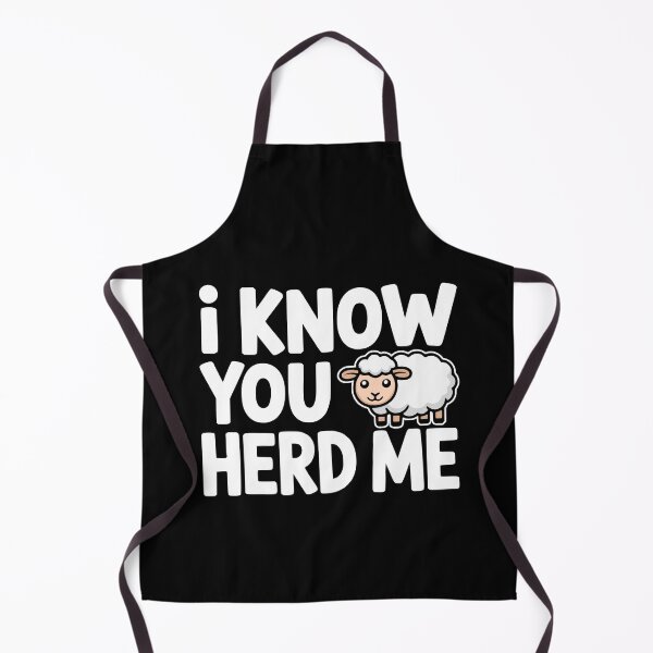Item preview, I Know You Herd Me! Funny Sheep Pun designed and sold by PMCreative.