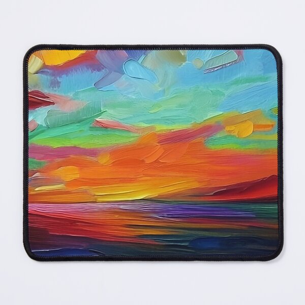 Item preview, Colorful Sunset Seascape Oil Painting | Landscape Oil Painting | Scenery Painting | Oil Painting Artwork designed and sold by UnhingedBird.
