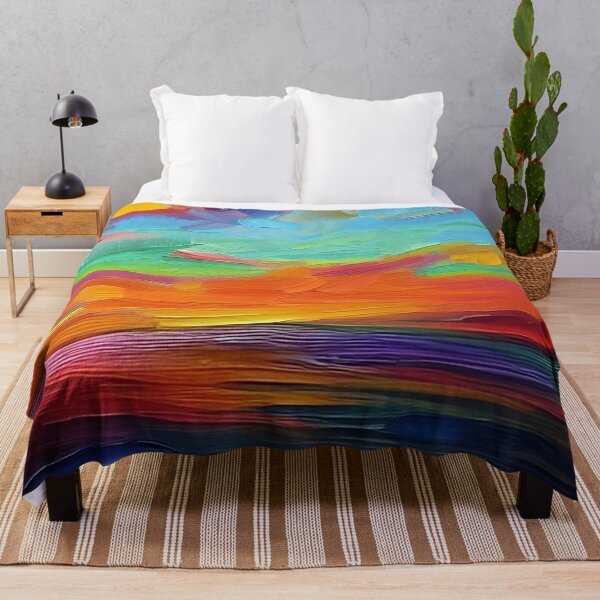 Item preview, Colorful Sunset Seascape Oil Painting | Landscape Oil Painting | Scenery Painting | Oil Painting Artwork designed and sold by UnhingedBird.