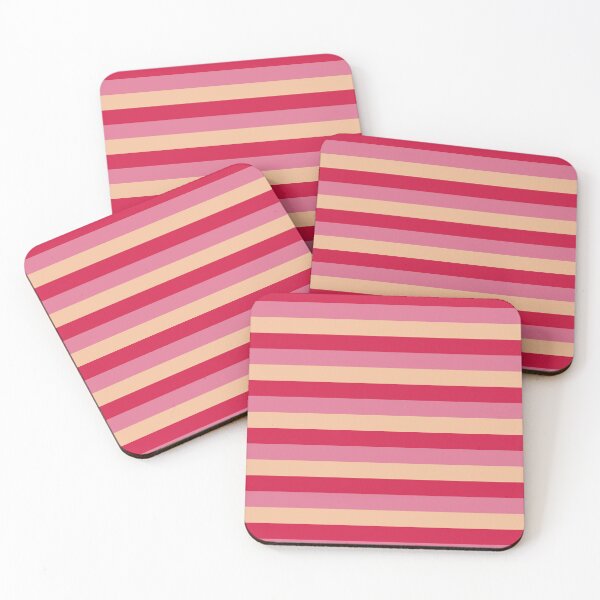 Item preview, Retro Arcade Waves – Red, Pink & Beige designed and sold by Phoenix Art Studio.