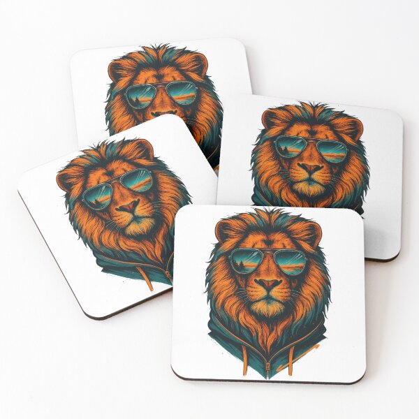 Item preview, Cool Lion with Sunglasses Artwork designed and sold by Animarisca.