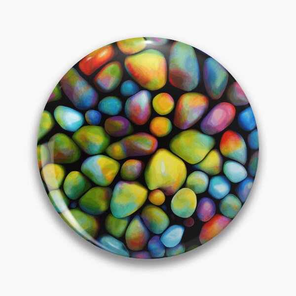 Item preview, Colorful Pebble Pattern | Color Art | Pebble Art | Rock Pattern designed and sold by UnhingedBird.